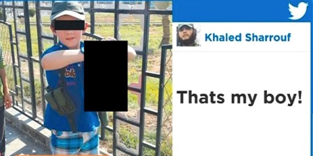 Khaled-Karrouf-son-holding-severed-head-on-Twitter