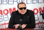 Silvio Berlusconi visita il comitato elettorale di Guido Bertolaso